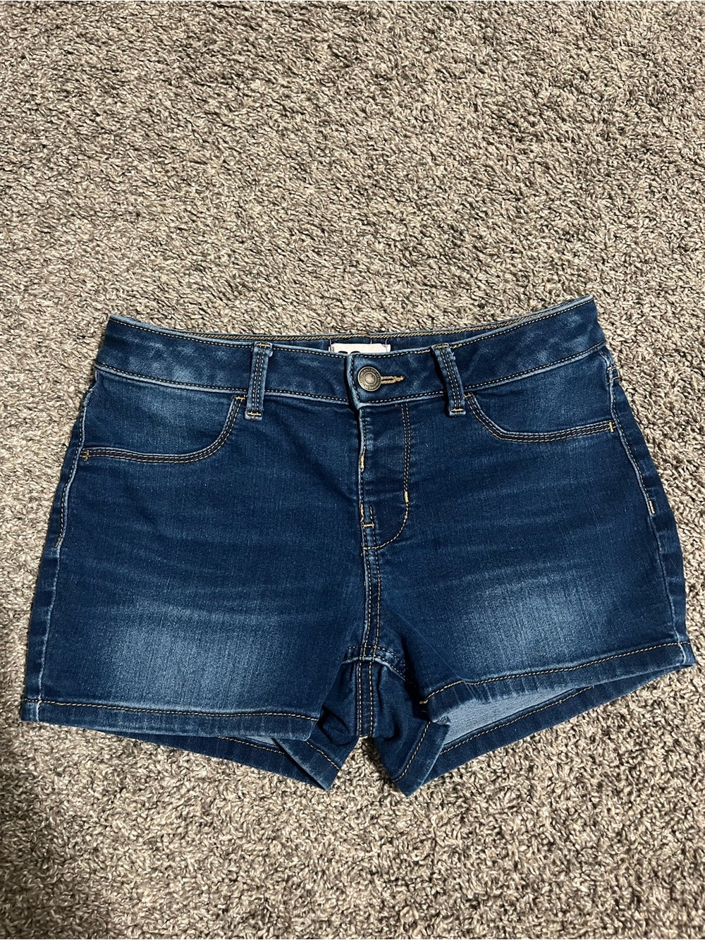 SO Brand girls denim shorts sz 14 adj waist